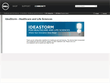 Tablet Screenshot of healthcare.ideastorm.com